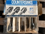 Group of Countersinks as Pictured and Another Bit, Used