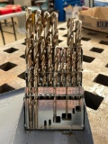Group of Used, Steel Drill Bits in Case as Pictured!