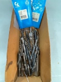 Group of Used, Larger, Steel Drill Bits as Pictured