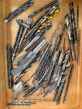 Group of Larger and Smaller Used, Steel Drill Bits as Pictured