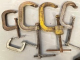 Group of C-clamps, 3