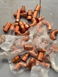 Group of Copper Elbows and Fittings Most 1