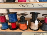 10 Partial Spools of 14 Gauge Wire