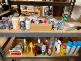 Group of Chemicals, Cleaners and Glue as Pictured