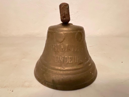 Cool Vintage Brass Bell w/1878 on it. This is 3.5" Tall