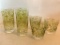 Set of 6 Fun Retro Speckled Glass Drinking Glasses