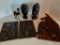 Lot of Wooden Culture Lot of Wall Art & Busts - As Pictured