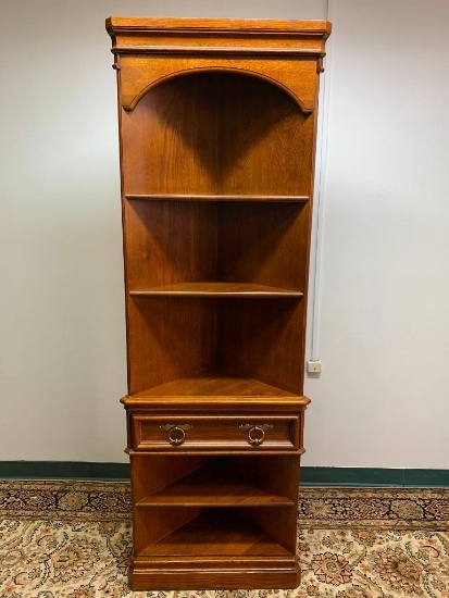 Gatehouse Corner Cabinet w/Faux Drawer. This is 76" T x 26" W