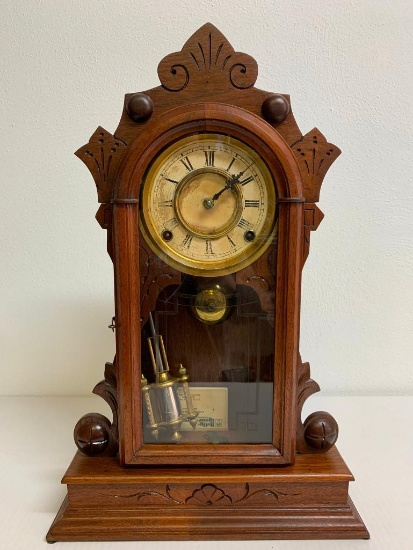 19" Mantle Clock. Appears to Need Some Repairs