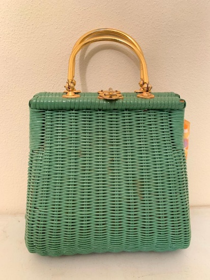 Used, Jill Imports, Vintage Wicker Purse, With Minimal Wear as Pictured