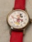 Vintage Mickey Mouse Watch with Red Band as Pictured