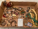 Group of Costume Jewelry and Compacts, As Pictured