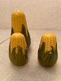 Shawnee Pottery Corn Salt and Pepper with a Larger Shaker,
