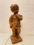 Cast Iron Figural Statue, Just Over 20