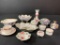 Porcelain Lot Incl Trinket Jars, Bowls, Candlestick Holder & More - As Pictured