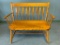 Vintage Nichols & Stone Co. Windsor Style Maple Bench. This is 33