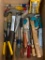 Tool Lot Incl Screwdrivers, Hammer, Box Cutter & More - As Pictured