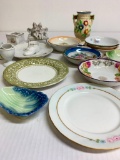 Porcelain Lot Incl Plates, Tea Cups, Figurines & More - As Pictured