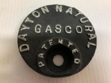 Dayton Natural Gas Co Cast Iron Cover. This is 5