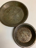 Pair of Vintage Pie Pans. The Largest is 9