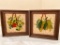 Pair of Needlepoint Artwork. They are 6.5