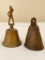 Pair of Brass Bells.. The Tallest is 5.5