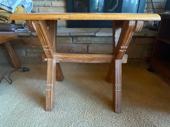 Vintage Ranch Oak Table. This is 22" T x 15" W x 26" D