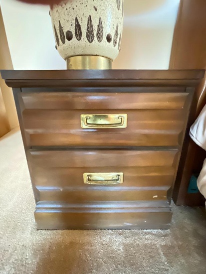 Pair of Nightstands. They are 21.5" T x 20" W x 16" D. Little Rough Seen Some Use