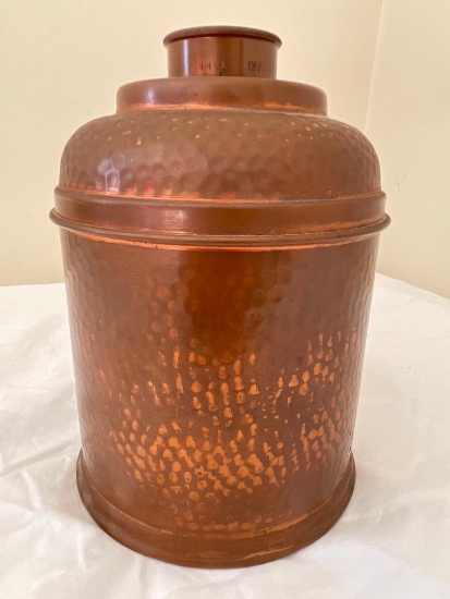 8" Vintage Hammered Copper Humidor
