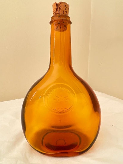Light Amber Glass Bottle Glassboro 1850 w/Cork