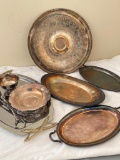 Group of Silver Plate Items as Pictured