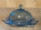 Blue Glass Covered Dish. This is 4