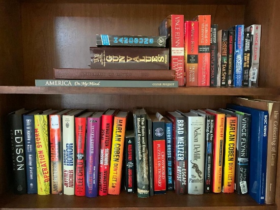 Shelf Lot of Misc Books Incl The Escape Artist, Don't Let Go, Collecting of Guns & More-As Pictured