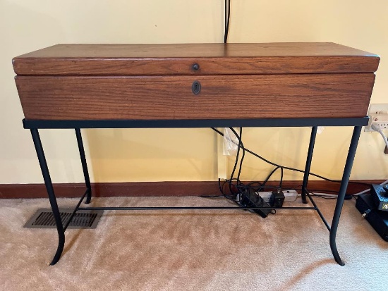 Raised Lift Top Side Table. This is 27" T x 38" L x 12" D