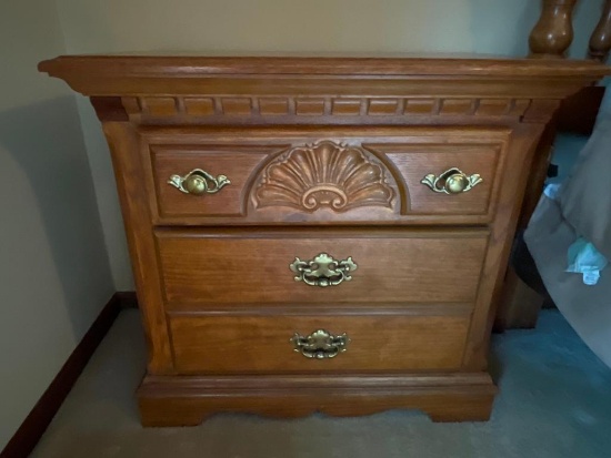 3 Drawer Nightstand. This is 26" T x 28" W x 17" D