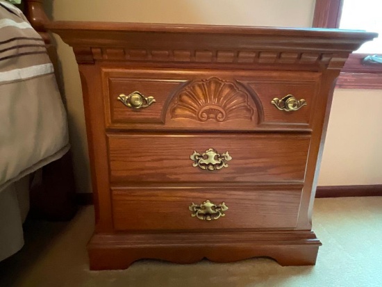 3 Drawer Nightstand. This is 26" T x 28" W x 17" D