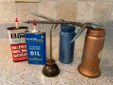 Vintage Iil Cans and Household Oil