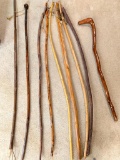 Group of Handmade Walking Sticks. Approx. 48