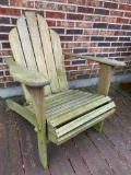 Wood Adirondack Chair. Approx 3' Tall