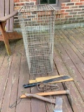 Machete, Varmet Trap and Axes as Pictured