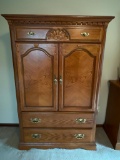 3 Drawer, Oak Armoire. This is 63