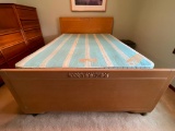 Full Size Mattress, Boxsprings, Bedframe & Rails. Headboard is 39