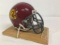 USC Trojans Riddell Mini Helmet on Plaque