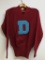 Vintage Dayton Flyers Letterman Sweater by Jim Flynn Sporting Goods Dayton, OH