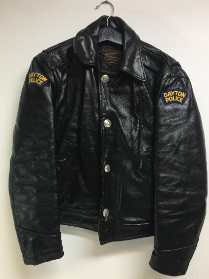 Dayton Police Officer Leather Coat