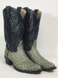 Men's Tony Lama Ostrich Cowboy Boots Size 9B