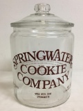 Springwater Cookie Company Glass Cookie Jar