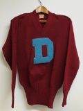 Vintage Dayton Flyers Letterman Sweater by Jim Flynn Sporting Goods Dayton, OH