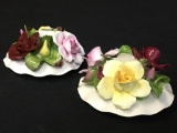 Pair of Ansley Capodimonte Candle Holders
