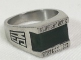 Men's Slippery Rock State College Onyx Class Ring '83